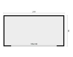 Douglas containerberging Linna 219x99 cm - Afbeelding 2