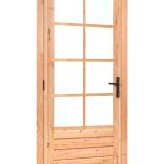 Douglas enkele glas deur dubbelglas 8-ruits B1100xH2150mm buitenmaat, linksdraaiend