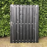 Schuifpoort Zwart 150 cm