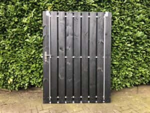 Schuifpoort Zwart 150 cm