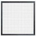 Gaas zwart met houten kader 44x68 mm zwart