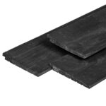Zweeds rabat 1,1-2,2x19,5 cm Douglas Zwart Eco