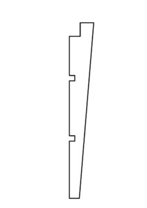 Zweeds rabat Douglas 1,1-2,7x19,5 cm Excellent - Afbeelding 2