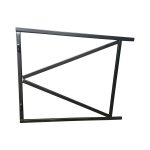 IJzeren poortframe 100x80 cm zwart