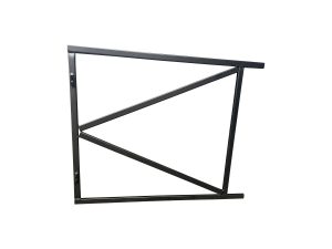 IJzeren poortframe 100x80 cm zwart