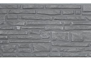 Motiefplaat Rustico antraciet (smal) - Afbeelding 2