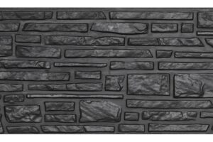 Motiefplaat Rustico antraciet gecoat (smal) - Afbeelding 2