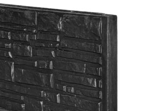 Motiefplaat Rustico antraciet gecoat (smal)
