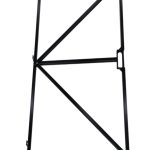 IJzeren poortframe 100x180 cm zwart met slotkast