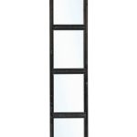 Glaswand modern zwart B45 x H224 cm