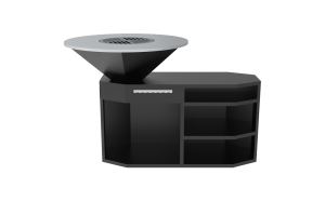 BBQ Zwart Octagonaal - Afbeelding 2