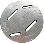 Funderingsschroef: Adapterplaat voor boormachine D114: Ø200x9,5 mm - Afbeelding 2