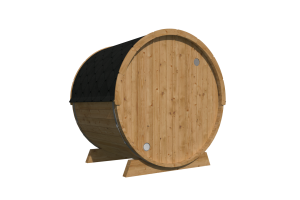 Saunabarrel Thermowood Ø205x160 cm - Afbeelding 4