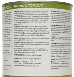 Bamboe Topcoat Lak 1L - Afbeelding 2