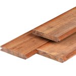 Damwand 3,0x18,5 cm hardhout geschaafd