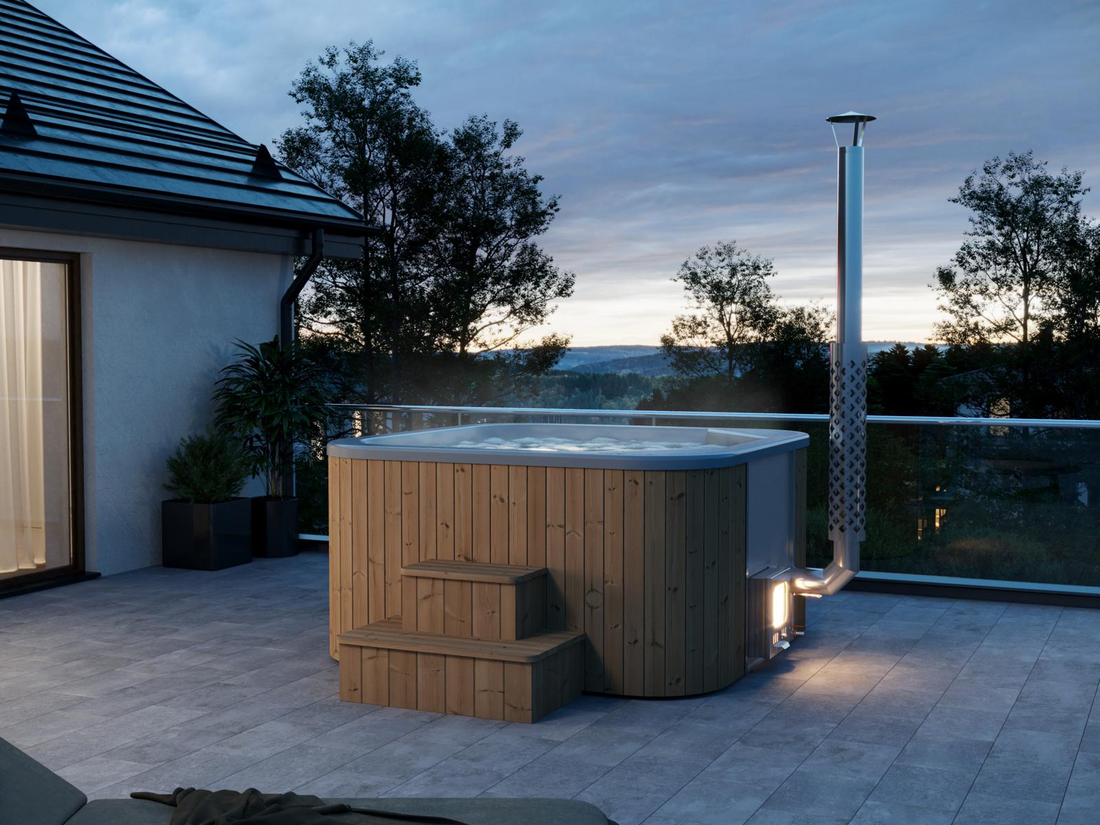 Hottub Deluxe vierkant 2 Hottub deluxe vierkant - Afbeelding 1