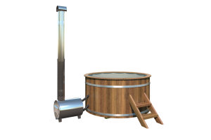 Hottub vuren - 185 cm - externe kachel Thermowood - Afbeelding 4