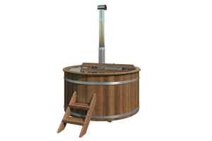 Hottub vuren - 185 cm - interne kachel Thermowood - Afbeelding 3