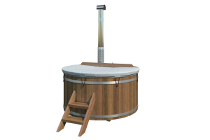 Hottub vuren - 185 cm - interne kachel Thermowood - Afbeelding 4