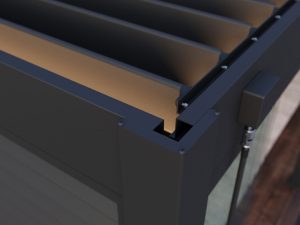Aluminium overkapping Toronto wandmodel antraciet - Afbeelding 3