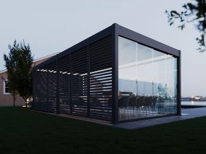 Aluminium overkapping Toronto vrijstaand antraciet - Afbeelding 15