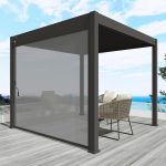 Aluminium overkapping Windscherm