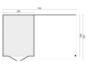 DHZ verblijf Hellendoorn 700 x 400 cm v - Afbeelding 2