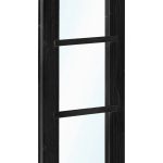 Vuren vastraam zwart gespoten (zijlicht) 45 x 150 cm
