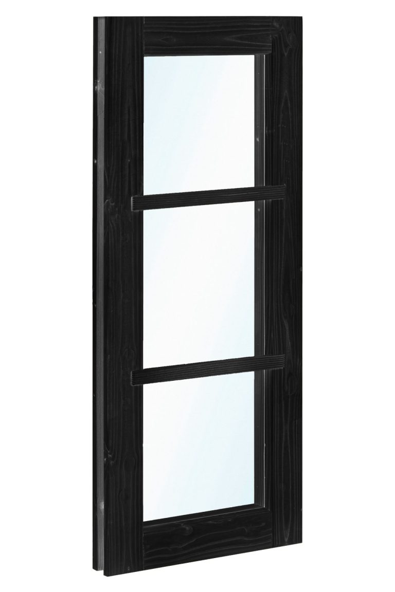 Vuren vastraam zwart gespoten (zijlicht) 45 x 150 cm