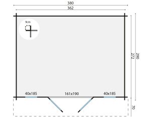 MIMIR 380x290+70 cm - Afbeelding 4