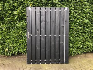 Schuifpoort Zwart 200 cm