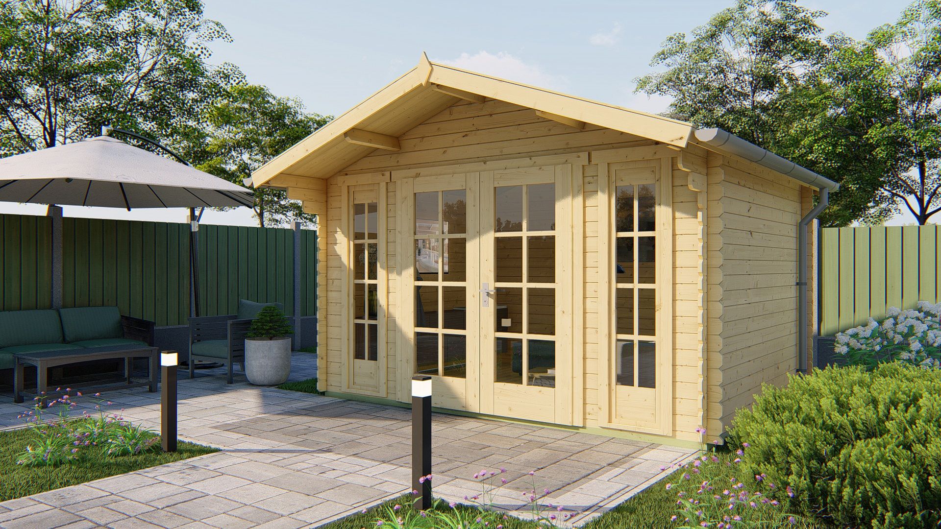 Tuinhuis Mimir MIMIR 380x290+70 cm - Afbeelding 1