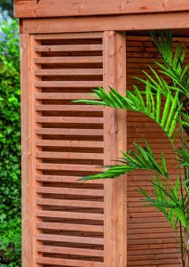Spijlen wand horizontaal Red Class Wood 99 x 234 cm