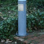 Blauwe hardstenen buitenverlichting Ø10x40cm