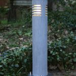 Blauwe hardstenen buitenverlichting Ø10x50cm