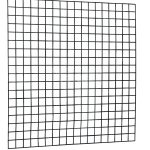 Gaas element 180x180 cm zwart