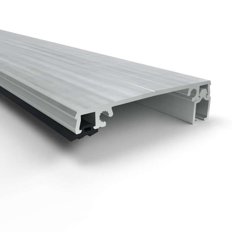 klemprofiel-8010 Klemprofiel 80.10 Zijkant - tbv 10mm glas - Afbeelding 1