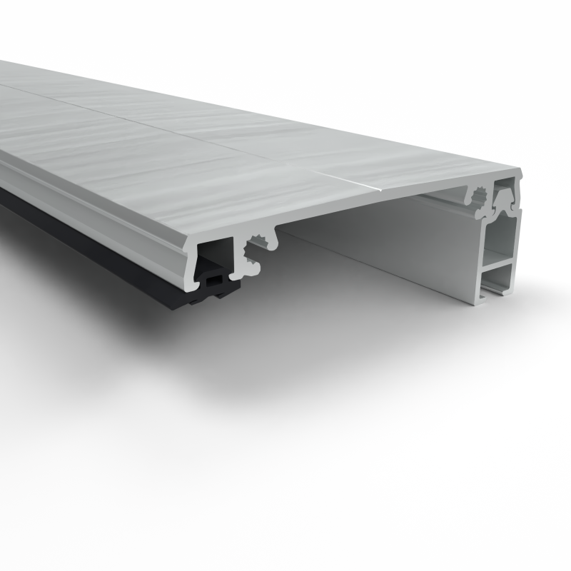 klemprofiel-8016 Klemprofiel 80.16 Zijkant - tbv 16mm polycarbonaat - Afbeelding 1