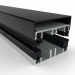 Klemprofielset dwl Solar - Onderprofiel - 60.7 RAL Midden Sierlijst