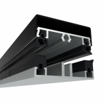 Klemprofielset dwl Solar - Onderprofiel - 60.7 RAL Midden Sierlijst - Afbeelding 2