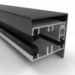 Klemprofielset dwl Solar - Onderprofiel - 60.7 RAL Zijkant Sierlijst