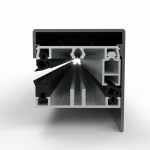 Klemprofielset dwl Solar - Onderprofiel - 60.7 RAL Zijkant Sierlijst - Afbeelding 3