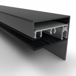 Klemprofielset - Oplegrubber - 60.10 RAL Zijkant Sierlijst