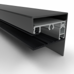 Klemprofielset - Oplegrubber - 60.16 RAL Zijkant Sierlijst