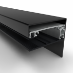 Klemprofielset - Oplegrubber - 80.16 RAL Zijkant Sierlijst
