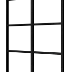 Complete set steellook glaswand zwart 198,6 x 224 cm