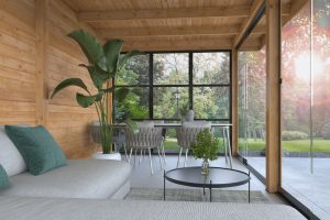 Steellook glaswand 3-delig zwart - Afbeelding 2