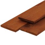 Plank 1,6x14 cm bruin