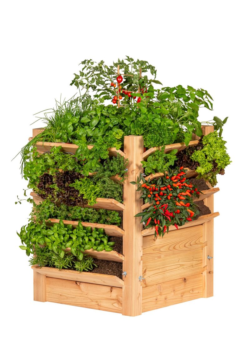 Multi plantenbak kruidenbak, lariks B60xD60xH80 cm
