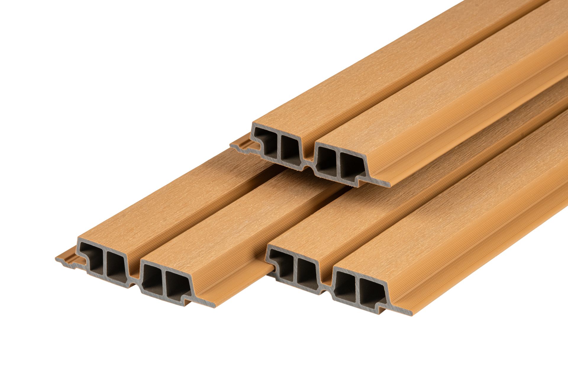 PuraTech 55 composiet dubbel profiel, cedar, fijne houtnerf PuraTech 55 composiet dubbel profiel, cedar, fijne houtnerf